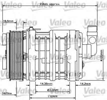 VALEO 815816 Compressor, air conditioning